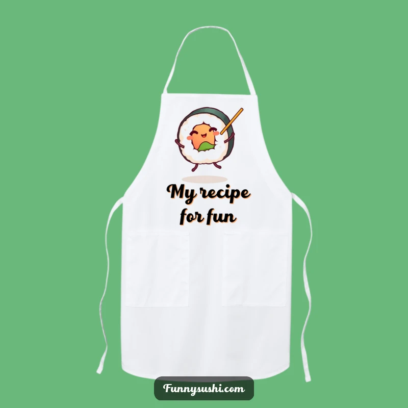 Funny Sushi Roll Kitchen Apron - Foodie Chef's Gear