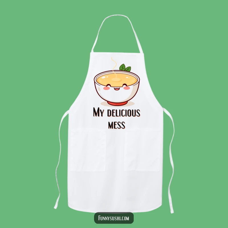 Funny Miso Soup Kitchen Apron - Comfort Food Chef's Gear