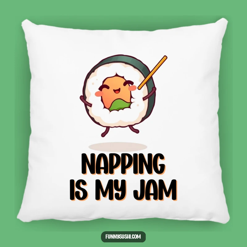 Cute Funny Sushi Roll Pillow - Cozy Foodie Accent