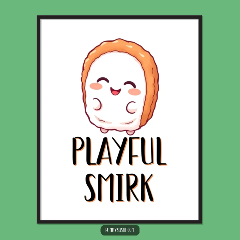 Funny Tuna Nigiri Smirk Digital Art Print: Instant Playful Decor