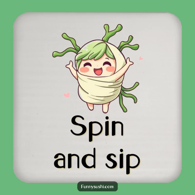 Funny Seaweed Wrap Coasters: Add a Spin to Your Drink Service