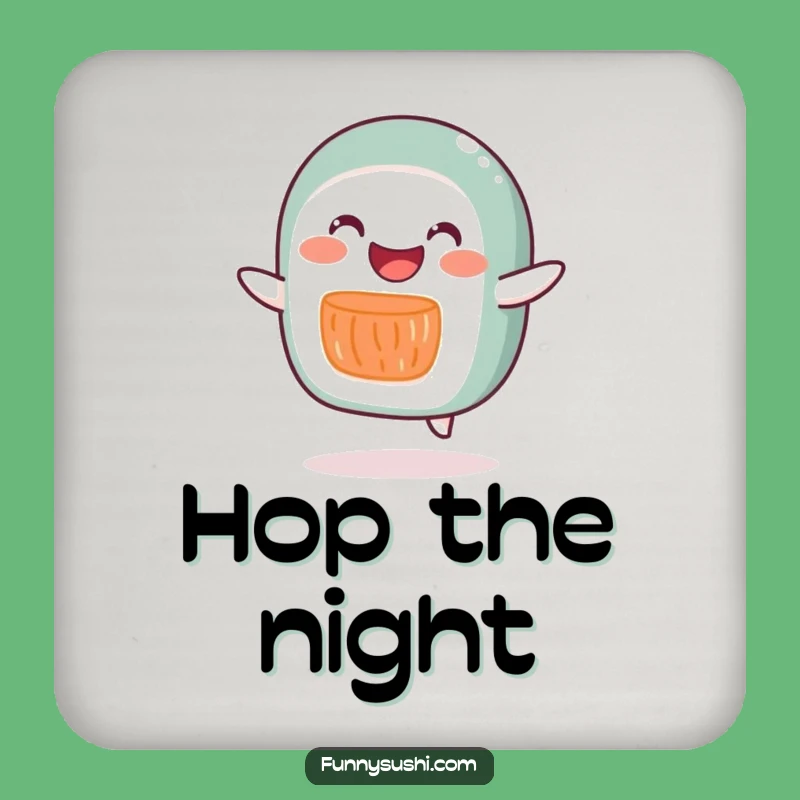 Funny Salmon Roll Coasters: Add a Hop to Your Table