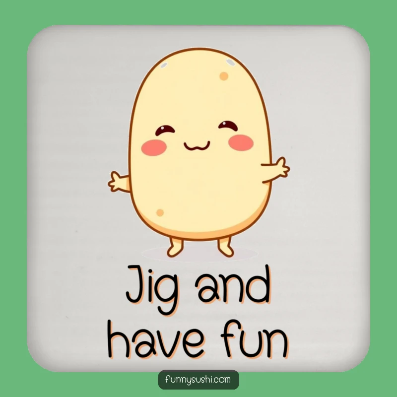 Funny Tamagoyaki Drink Coaster: Protect Surfaces with Jiving Sushi Charm