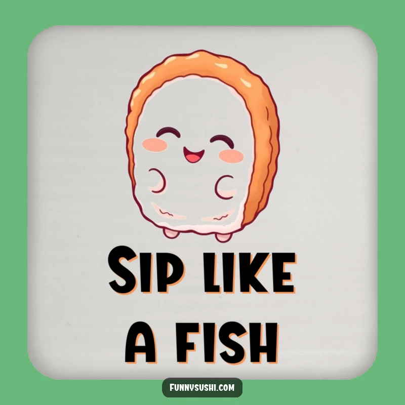 Funny Tuna Nigiri Coasters: Protect Surfaces with a Playful Smirk