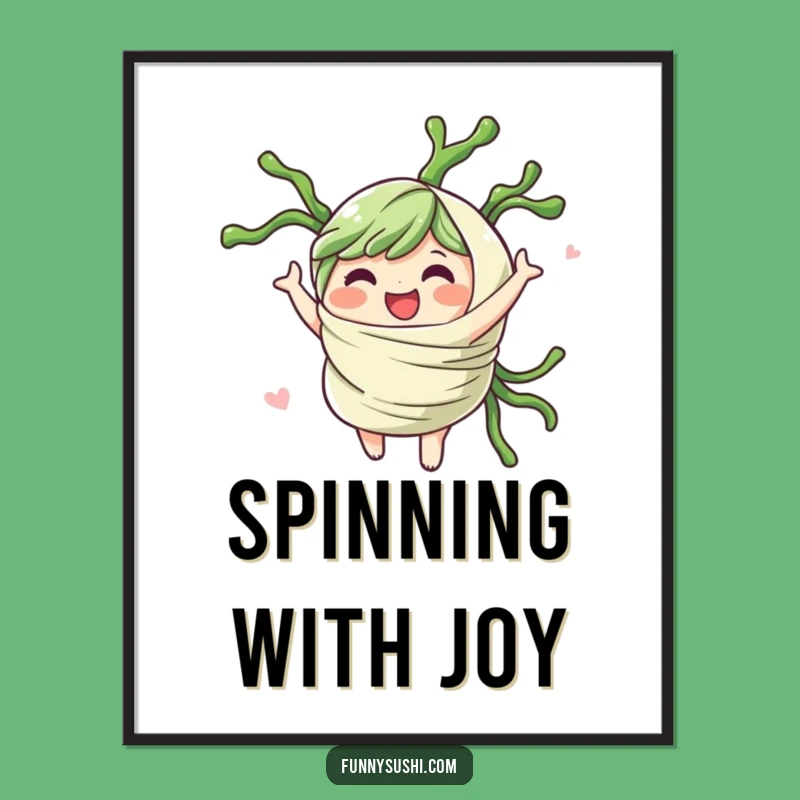 Funny Seaweed Wrap Poster: Add a Whimsical Spin to Your Walls