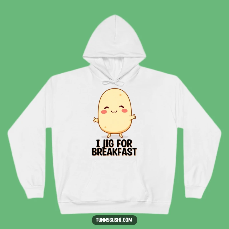 Funny Tamagoyaki Hoodie: Cozy Jiving Sushi Character Comfort Wear
