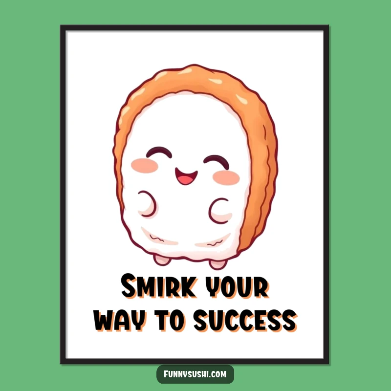 Free Printable Wall Art: Smirking Tuna Nigiri Humorous Downloadable Art
