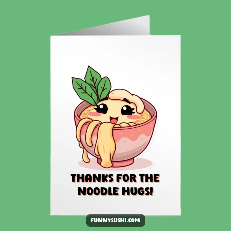 Free Printable Thank You Ramen Card: Funny Noodle Gratitude for Food Lovers!