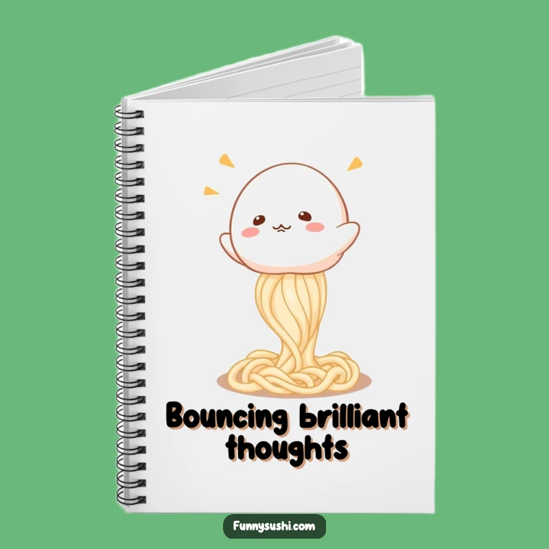 Funny Mochi Udon Bounce Notebook: Capture Ideas with Playful Energy