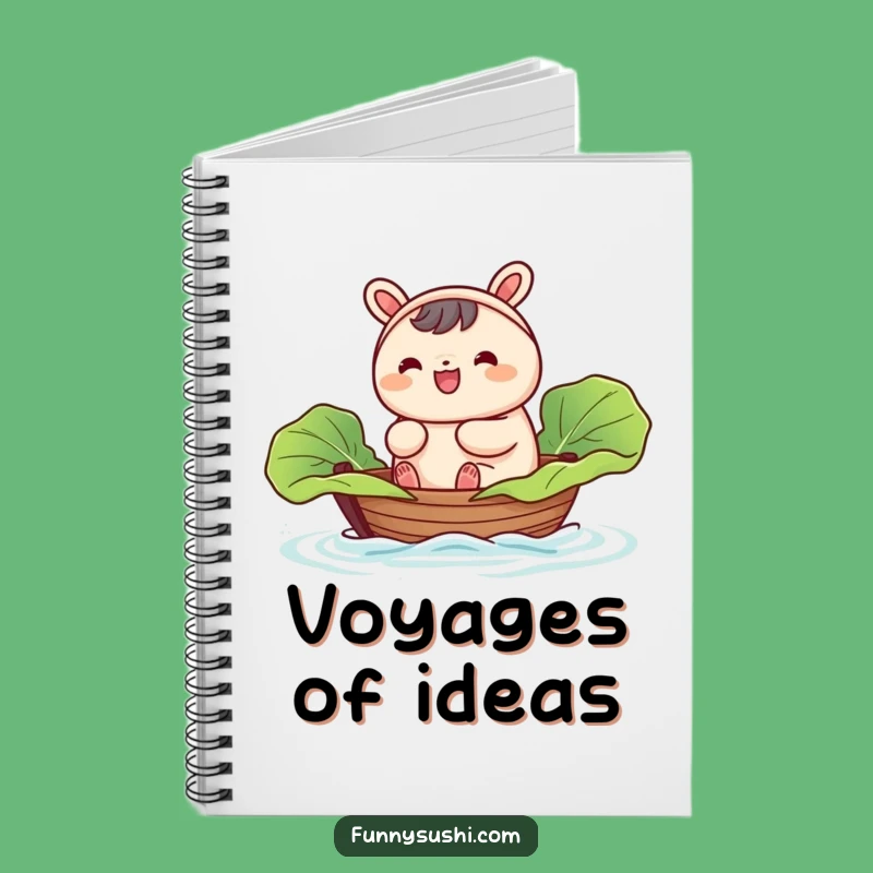 Funny Bao Bun Cabbage Boat Notebook: Jot Down Adventures with Flair