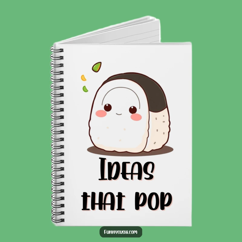 Funny Onigiri Wasabi Toss Notebook: Jot Down Ideas With Hilarious Flair