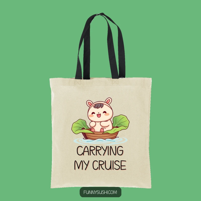 Funny Bao Bun Cabbage Boat Tote Bag: Carry Your Essentials with Charm